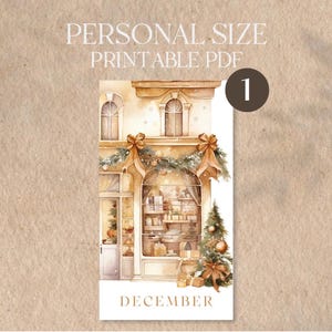 Printable Weihnachts-Planer Dashboard | Persönliche Größe | Urlaubsplaner Einsätze | PDF-Dateien zum Thema Dezember