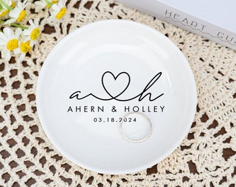 Wedding Gifts for Couple, Personalized Ring Dish, Couples Gift, Bridal Shower Gift, Personalized Engagement Gift for Bride, Ring Dish