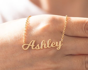 Name Necklace for Girls,Personalized Name Necklace,Custom Dainty Name Necklace for Women,Kids Gifts,Name Jewelry,Mother's Day Gift for Mom