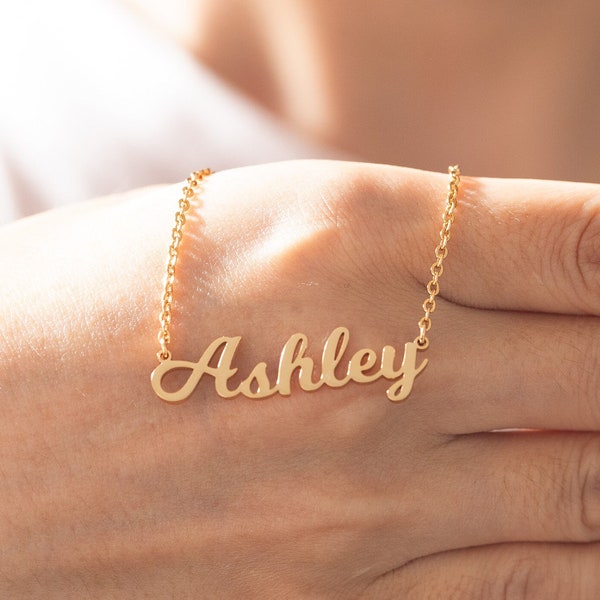 Name Necklace for Girls,Personalized Name Necklace,Custom Dainty Name Necklace for Women,Kids Gifts,Name Jewelry,Mother's Day Gift for Mom