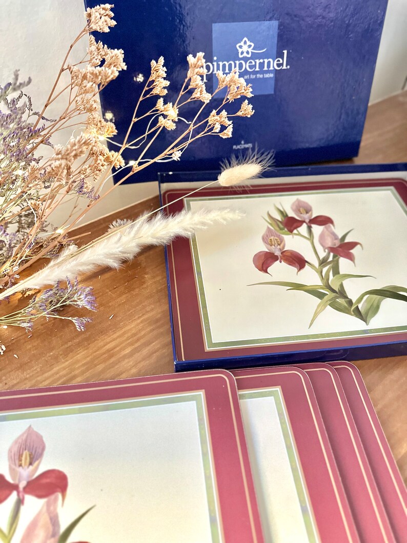 5 English Pimpernel Placemats Etsy