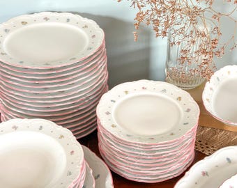 Partie de service fleur en porcelaine allemande Mitterteich Bavaria