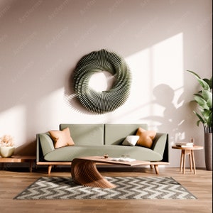 Verdant Blades Parametric Wall Decor Cut Nested Files CNC and Laser Art Decor Radial Wooden CNC Wall Decor Art  svg dxf eps / CNC files|#47|
