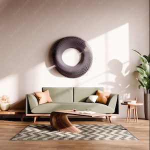 Tranquil Nimbus Parametric Wall Decor Cut Nested Files CNC Laser Art Decor Radial Wooden CNC Wall Decor Art  svg dxf eps / CNC files|#49|