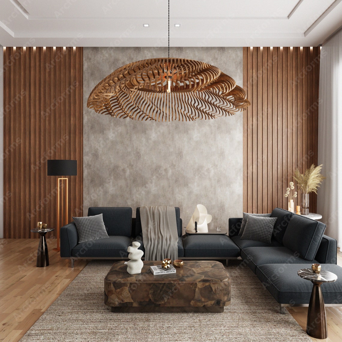 Pendant Light Cut Files Laser Cutter CNC Routers Art Decor Radial ...