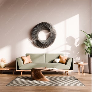 Aqua Parametric Wall Decor Cut Nested Files CNC and Laser Art Decor Radial Wooden CNC Wall Decor Art  svg dxf eps / CNC files|#43|