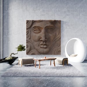 Parametric Wall Sculpture Decor Picasso DIY Plans Woodworking Wavy Wooden Wall svg dxf eps png / Cut Files / CNC files for cutting |#89|