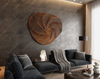 Wall Art Parametric CNC Laser Cutter Wavy Wall Decor Aspire Vcarve Cut Files CNC Art Decor Modern Wall CNC Wall Decor Art |#72|