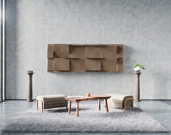 Parametric Wall Decor V5 Wavy Wooden CNC Files (Digital Download)