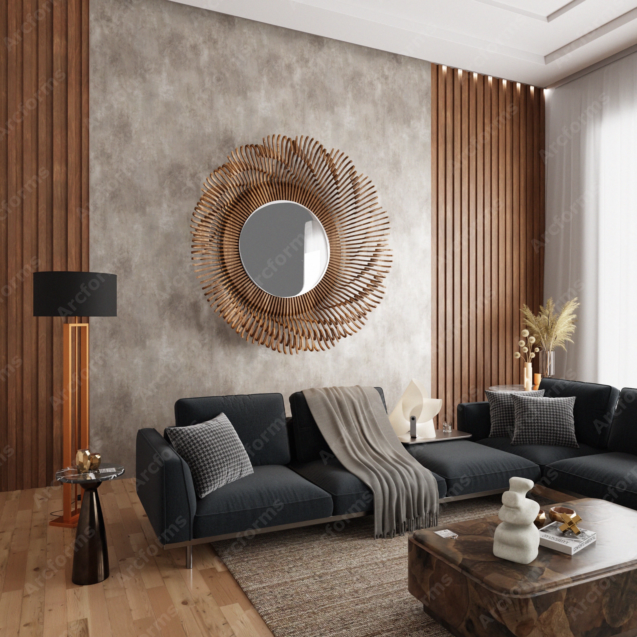 Parametric Wall Decor Pendant Cut Nested Files CNC and Laser Art