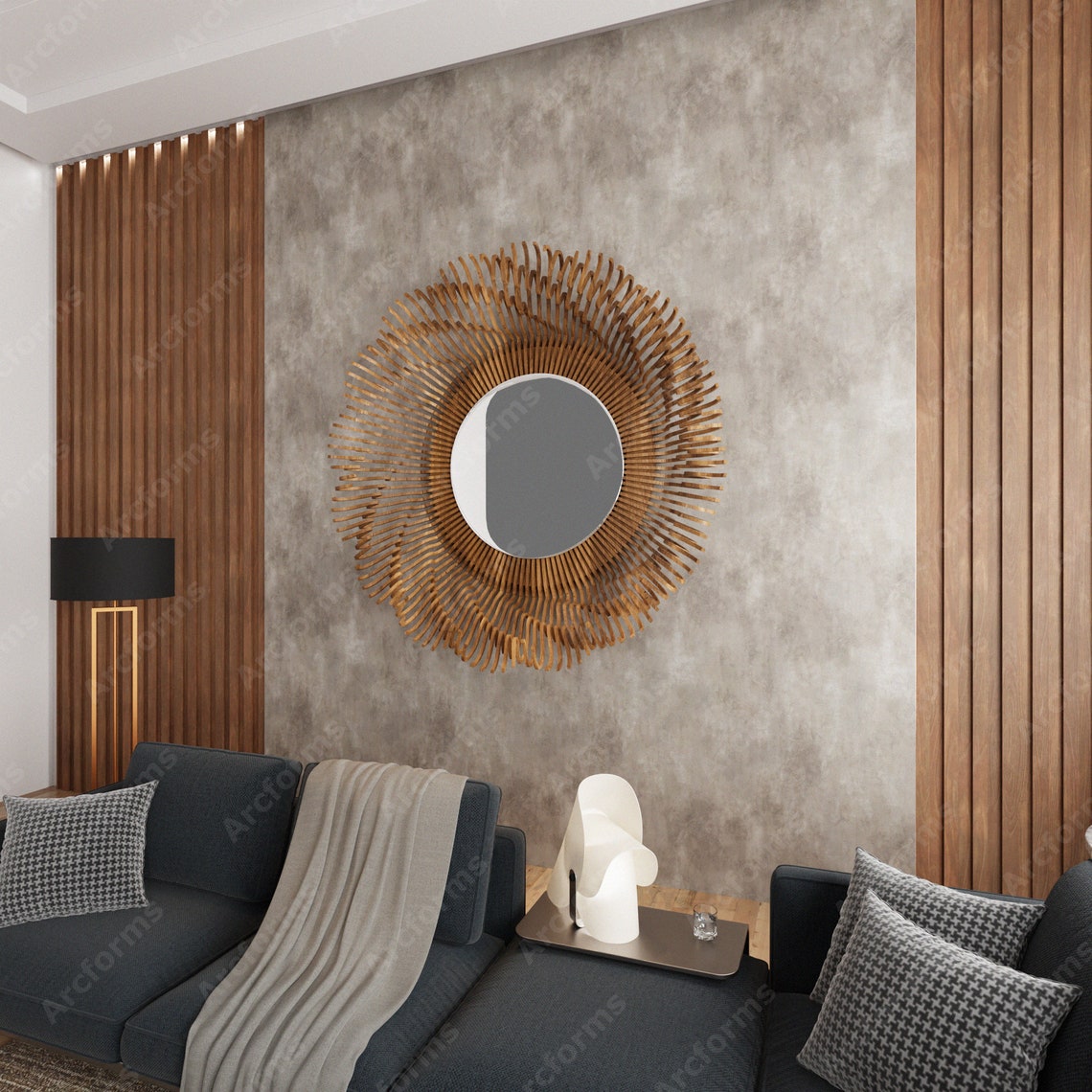 Pendant Light Cut Files Laser Cutter CNC Routers Art Decor Radial ...