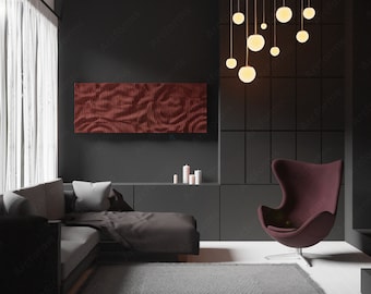 Decoración de pared de madera ondulada / Archivos CNC paramétricos (Descarga digital)
