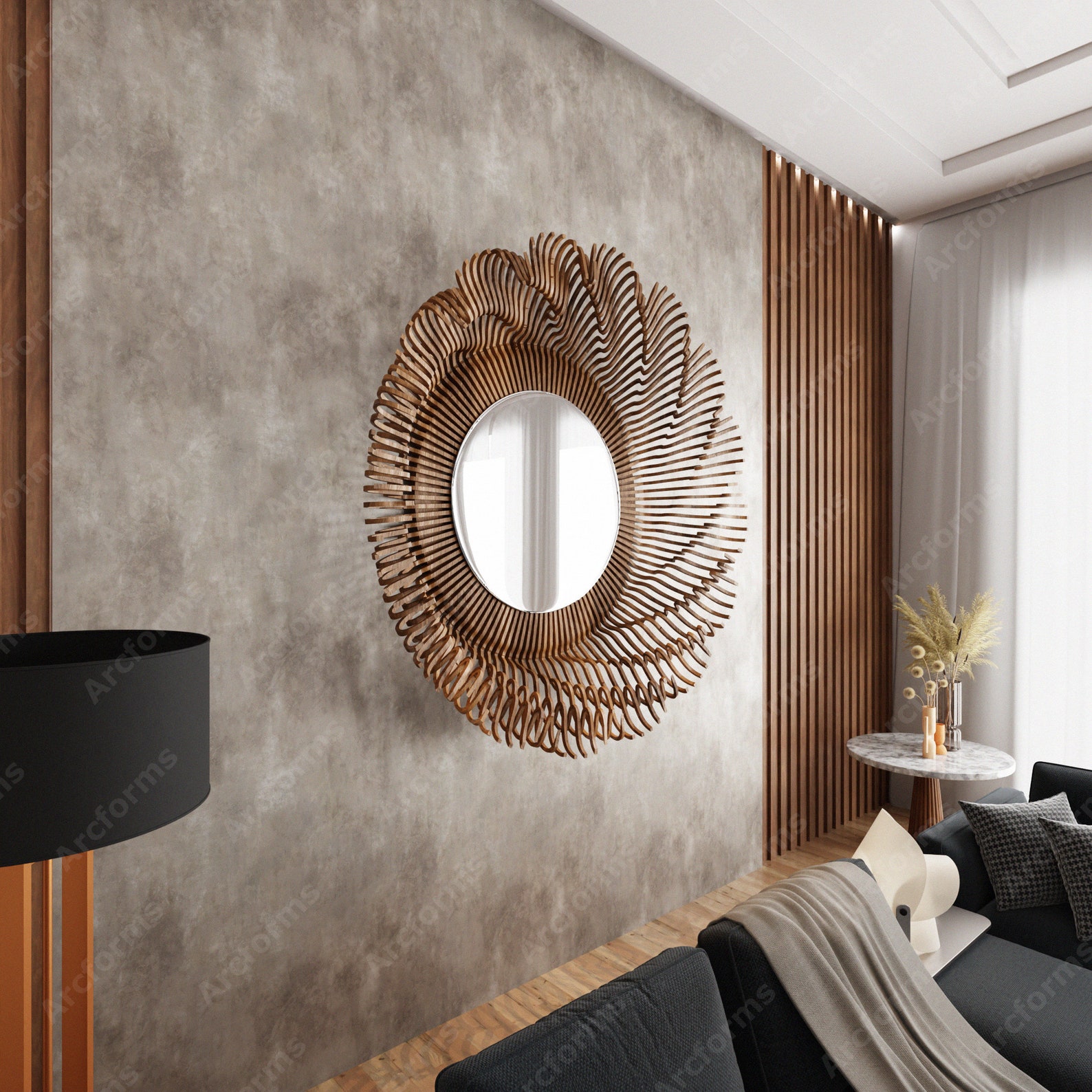 Pendant Light Cut Files Laser Cutter CNC Routers Art Decor Radial ...