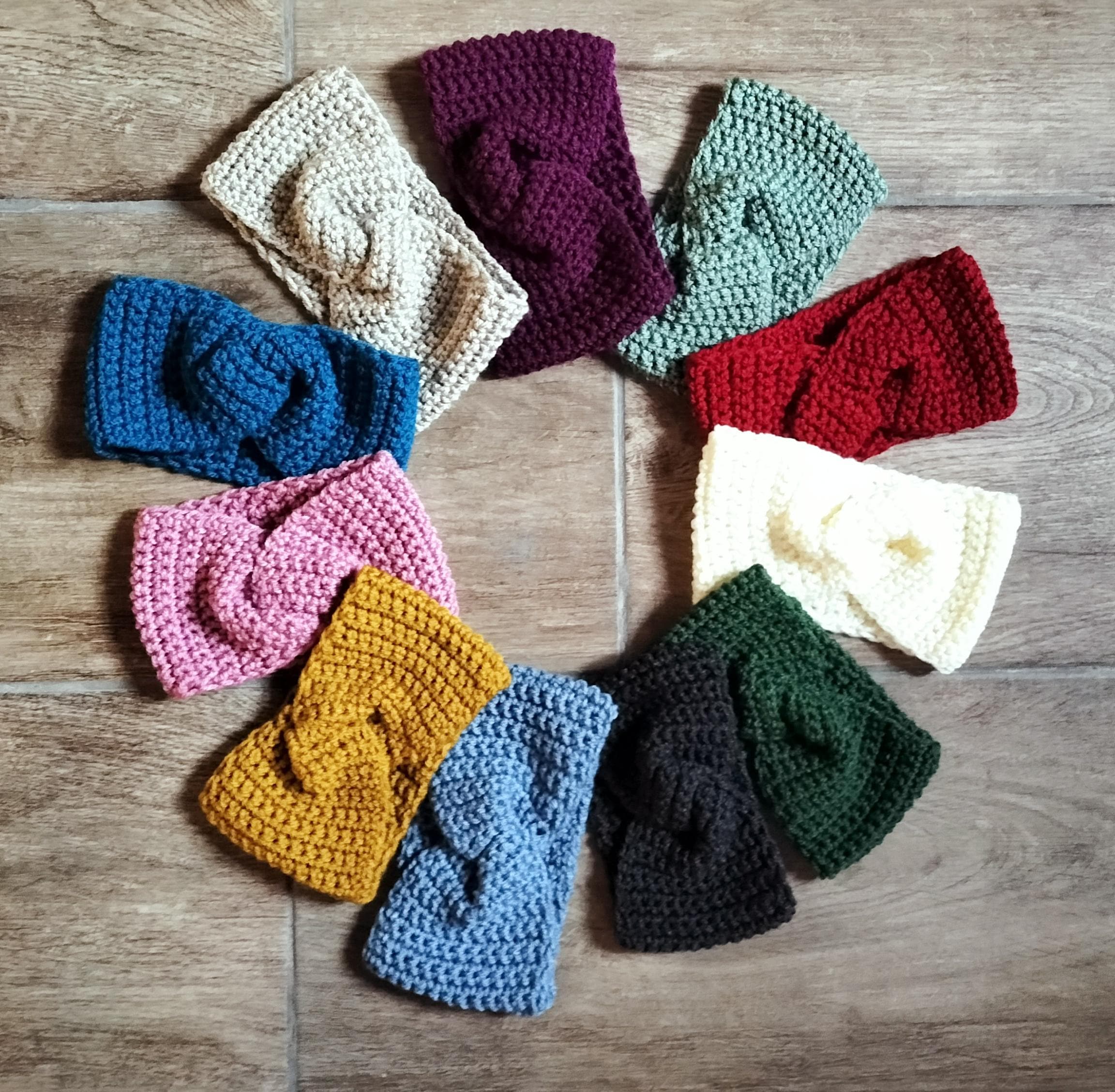 DRESHOW Set 4 Fasce Capelli Invernali - Turbanti Di Lana Con Design Elegante Per Donna