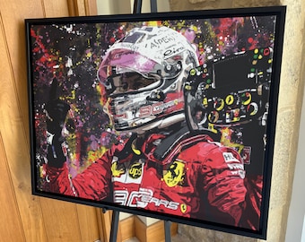 Sebastian Vettel Singapore 2019 F1 limited edition canvas / print / artwork