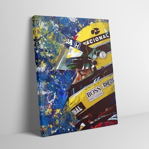 Ayrton Senna 1993 F1 limited edition canvas / print / artwork