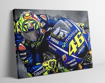 Valentino Rossi 2016 Moto GP limited edition canvas / print / artwork