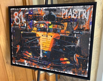 Oscar Piastri McLaren '2026' F1 limited edition canvas / print / artwork