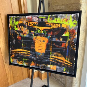 Lando Norris McLaren '2024' F1 edição limitada em tela / impressão / arte