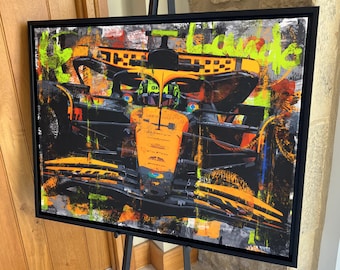 Lando Norris McLaren '2024' F1 limitierte Edition Leinwand / Druck / Kunstwerk
