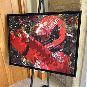 Michael Schumacher Ferrari 2004 F1 limited edition canvas / print / artwork
