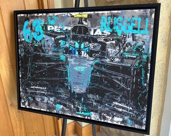 George Russell Mercedes '2025' F1 limited edition canvas / print / artwork