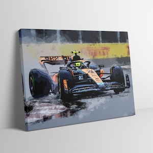 Lando Norris 2023 McLaren F1 limited edition canvas / print / artwork