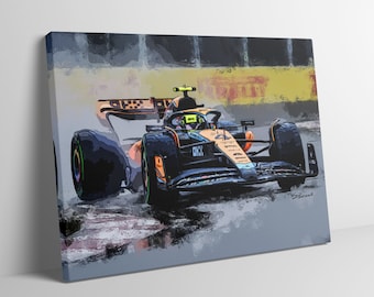 Lando Norris 2023 McLaren F1 limited edition canvas / print / artwork