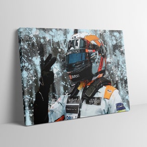 Lando Norris McLaren Gulf 2021 F1 limited edition canvas / print / artwork
