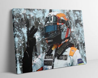Lando Norris McLaren Gulf 2021 F1 limited edition canvas / print / artwork