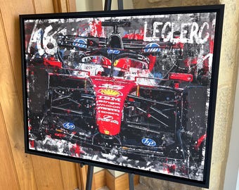 Charles Leclerc Ferrari '2026' F1 limited edition canvas / print / artwork