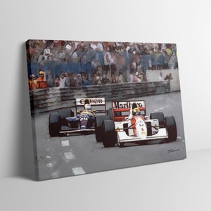 Ayrton Senna 1992 McLaren F1 limited edition canvas / print / artwork