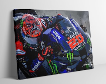 Fabio Quartararo 2021 Moto GP limited edition canvas / print / artwork