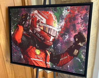 Charles Leclerc 2022 Ferrari F1 limited edition canvas / print / artwork