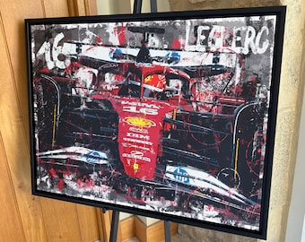 Charles Leclerc Ferrari '2025' F1 limited edition canvas / print / artwork
