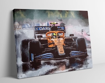 Lando Norris 2020 McLaren F1 limited edition canvas / print / artwork