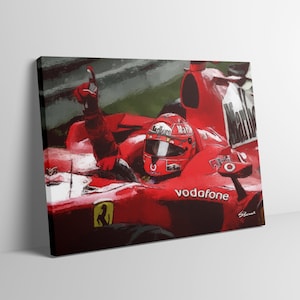 Michael Schumacher 2003 Ferrari F1 limited edition canvas / print / artwork