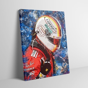 Sebastian Vettel 2019 F1 limited edition canvas / print / artwork