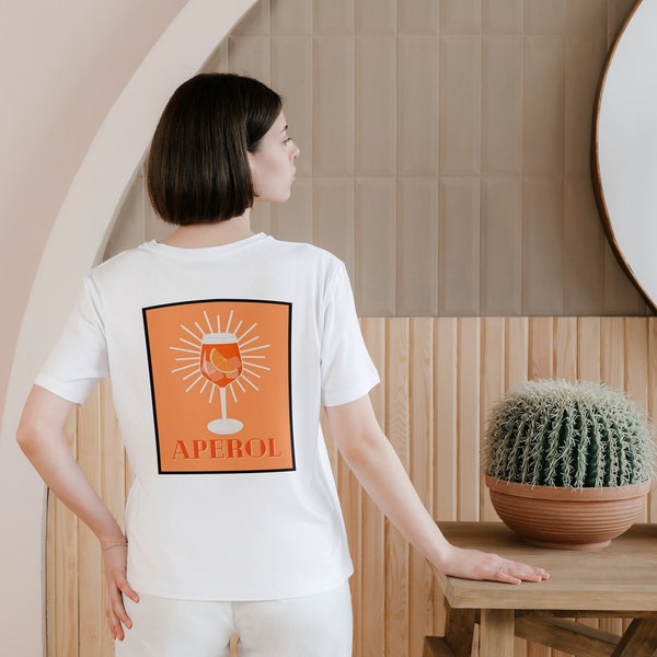 Aperol Spritz T-Shirt | Cocktail Shirt | Alkohol Print | Unisex Fashion Crewneck T-shirt