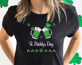 St Paddy's Day Irish Green Beer Drinking Shirt Gift for Birthday - St Patty's Gift Shirt- Happy St Paddy's Day Tee Shirt Gift-Gift for Him
