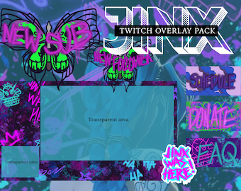 JINX Themed Twitch Overlay Pack
