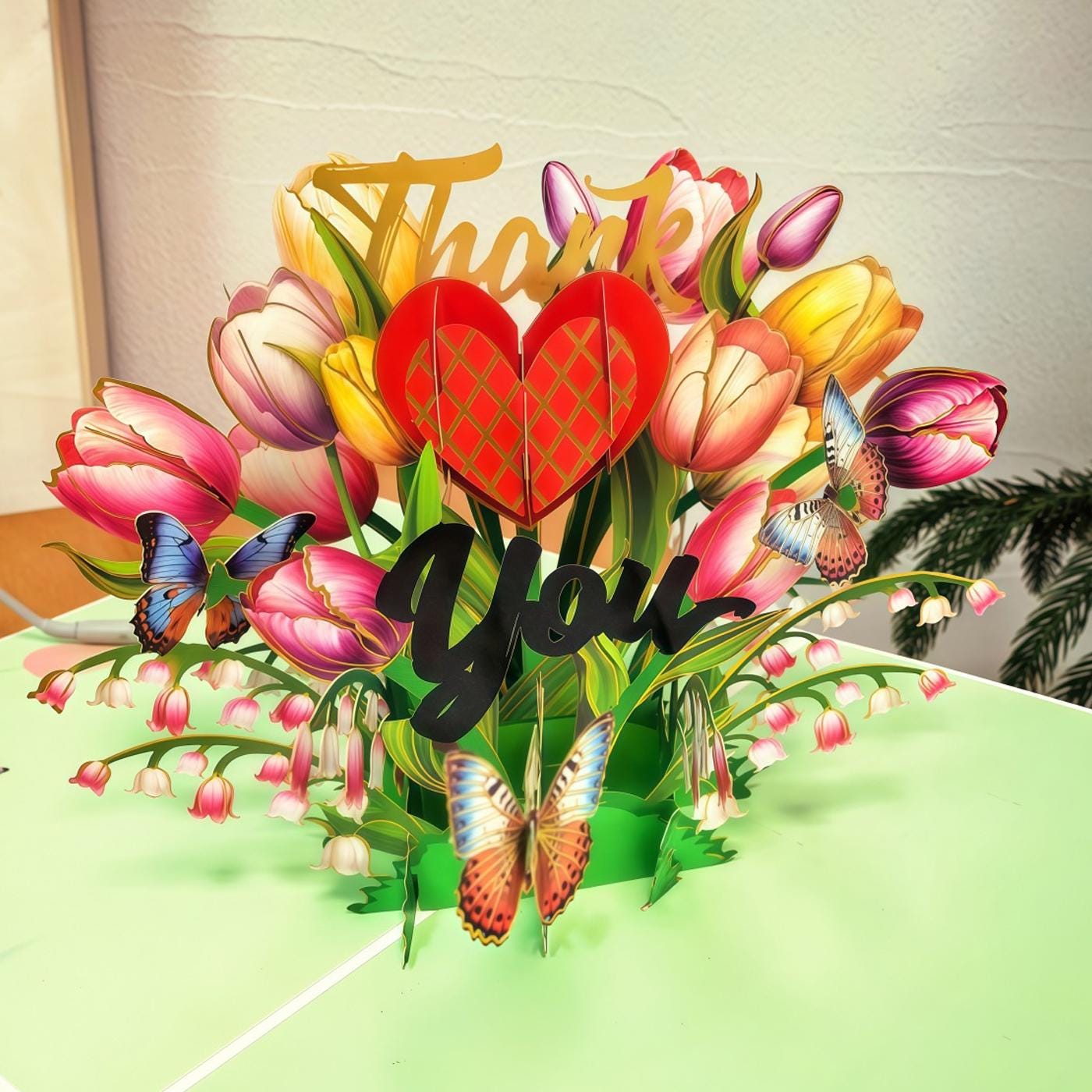3D Pop up Mother's Day Greeting Card Birthday Card Flower for Mum Wife ...