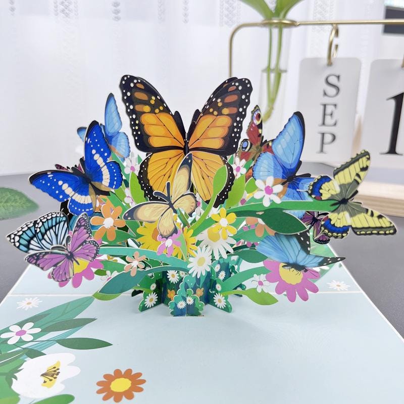 3D Pop up Mother's Day Greeting Card Birthday Card Flower for Mum Wife ...