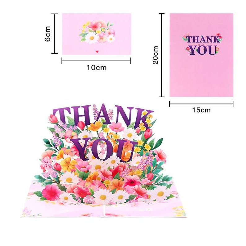 3D Pop up Mother's Day Greeting Card Birthday Card Flower for Mum Wife ...