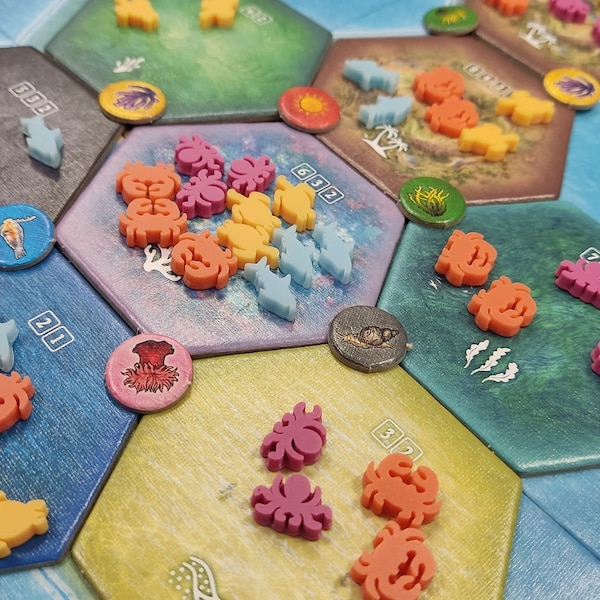 Dominant Spiecies Marine 3D animals upgrade for board game