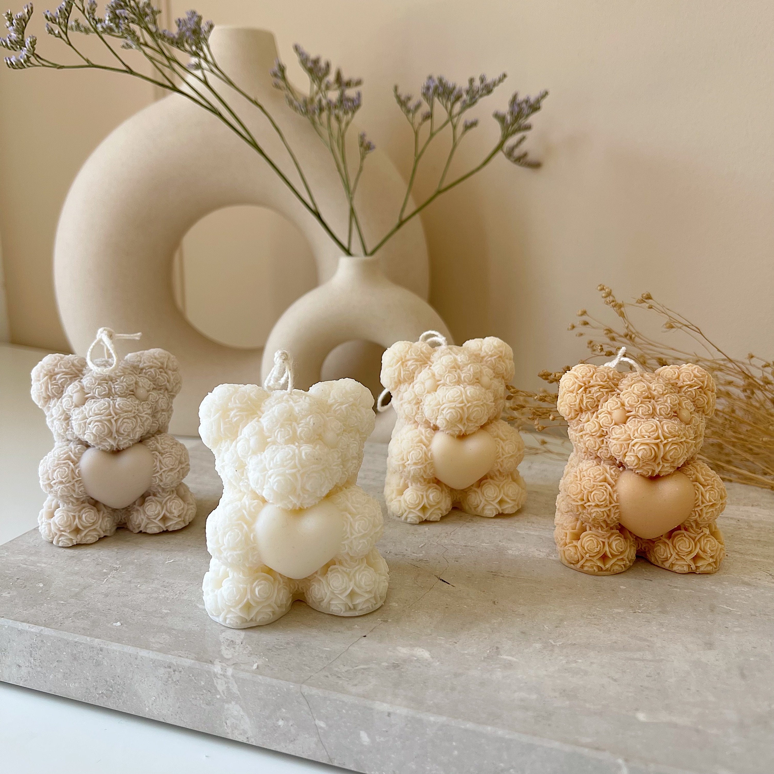 Wiuses Lavendel Duftkerze - Natürliche Sojakerze - Handgemacht Mit 8% Duftöl - 40h Brenndauer