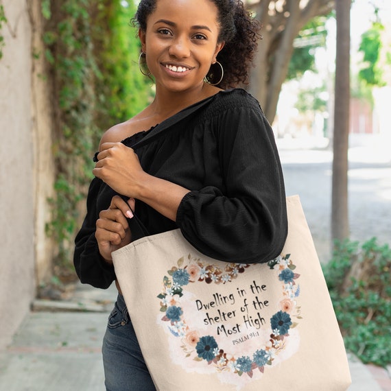 Fruit of the Spirit Butterfly Tote Bag Christian Tote Bag Christian Tote  Bags Jesus Tote Bag Church Bible Bag Everyday Bag Butterfly Bag 