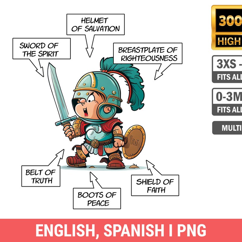 Armor of God Clipart - Etsy