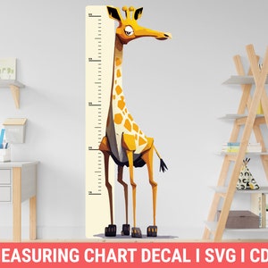 Giraffe Height Chart (teacher made) - Twinkl