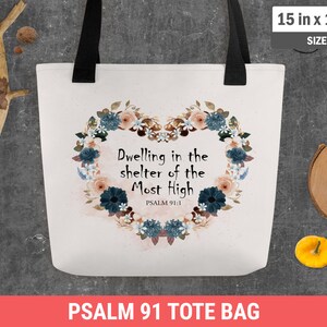Dwell in God's Shelter {Tote Bag} Dwell in God's Shelter {Tote Bag}